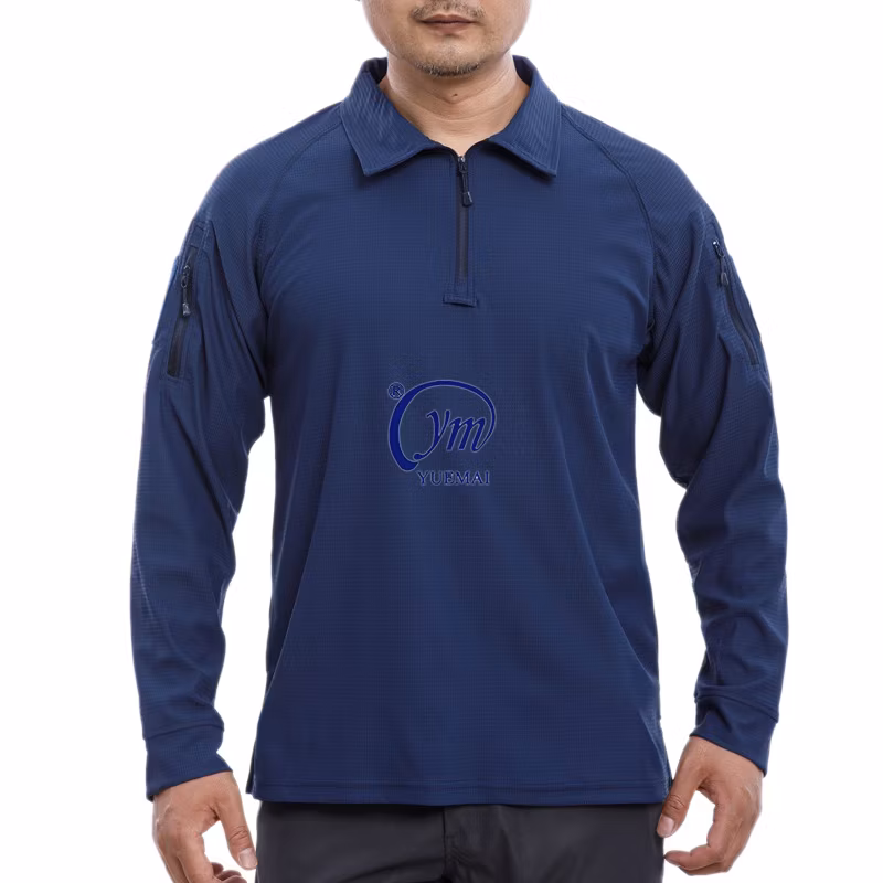 Custom Mens Summer Tactical T-Shirt Short Sleeve Golf Pocket Polo Shirt