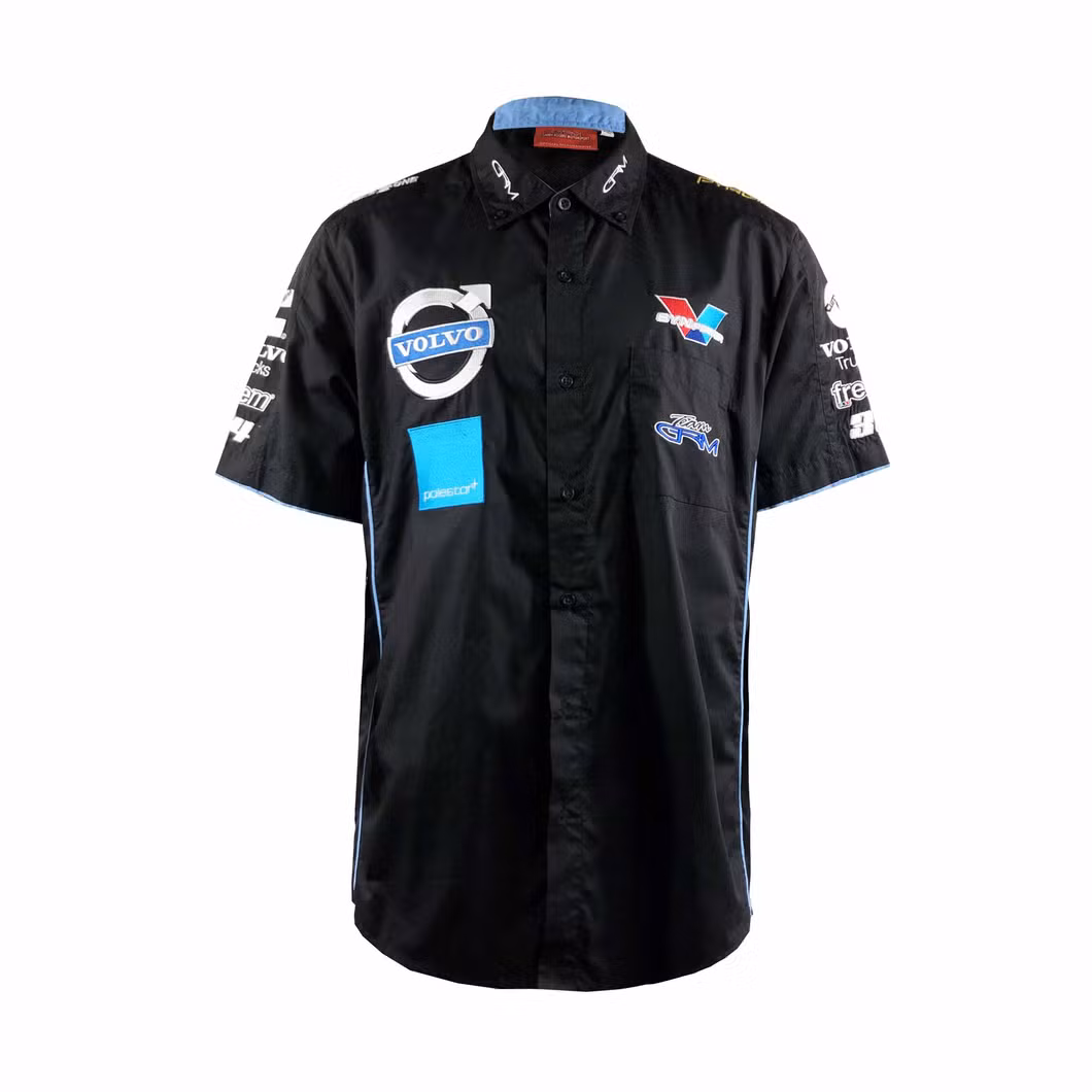 Custom Design Racing Shirt Racing Pit Crew Shirt for Wholesale Factory