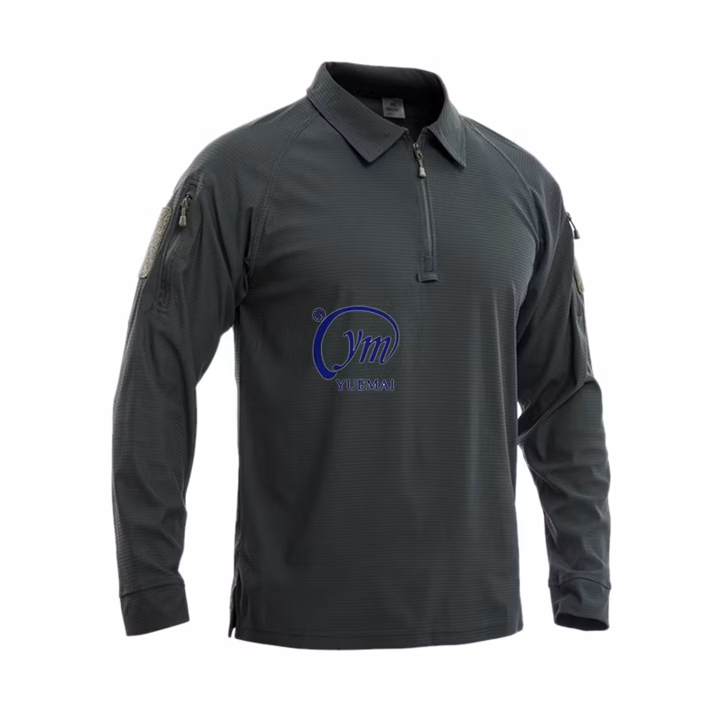 Custom Mens Summer Tactical T-Shirt Short Sleeve Golf Pocket Polo Shirt