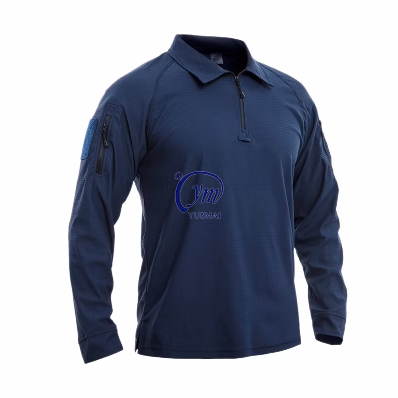 Custom Mens Summer Tactical T-Shirt Short Sleeve Golf Pocket Polo Shirt