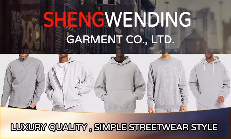 Custom Men′s Zipper Long Sleeve Polo Shirt Pant Set 100% Cotton High Quality French Terry Blank Casual Suit Tracksuit for Men
