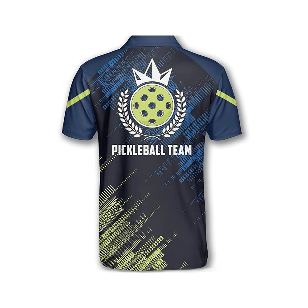 Pickleball Jersey Polo Shirt Wholesale 100% Polyester Embroidery Logo Tee Shirts Short Sleeve Men Polo Customized Design Logo