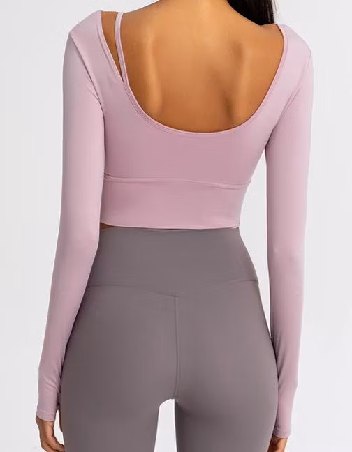 Women′s Long Sleeve Workout Shirts Yoga Sports Running Shirt Workout Top