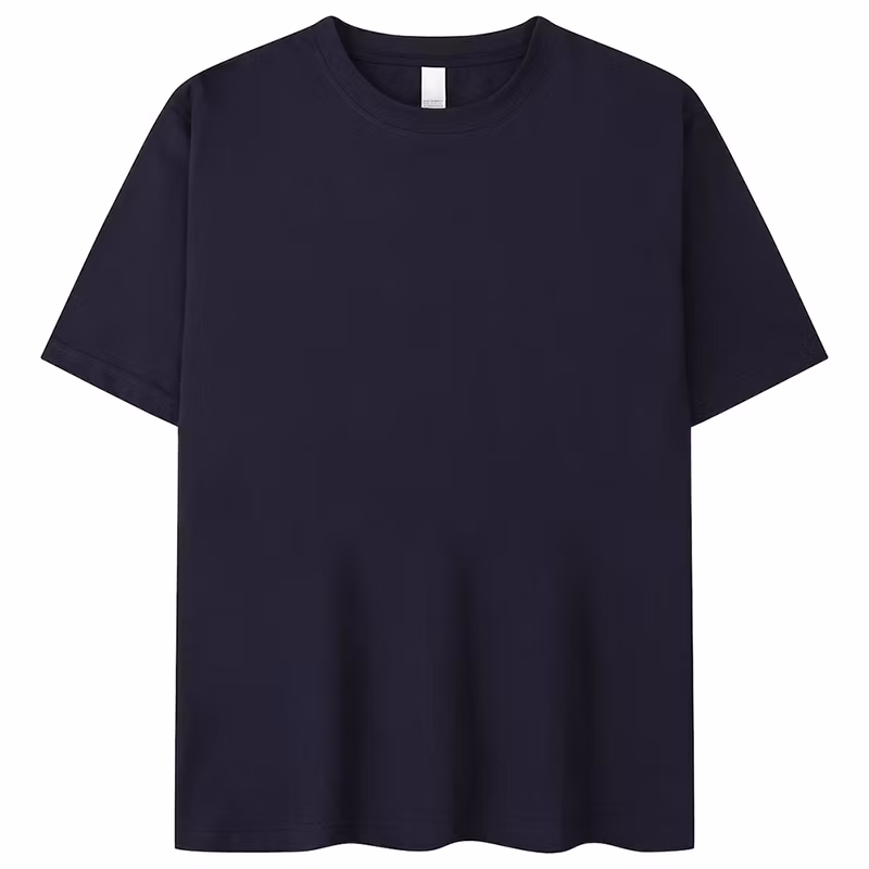 205GSM Unisex White Printed Plain Red Navy Blue Xxxl Round Neck T Shirt for Men Custom