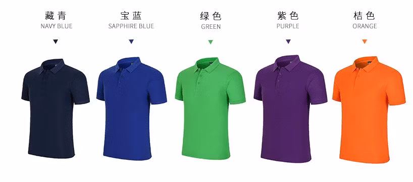 Wholesale Custom Logo Men Polo Golf Shirts for Work Polo T Shirts Shorts Business Summer Short Sleeve Shirt Unisex
