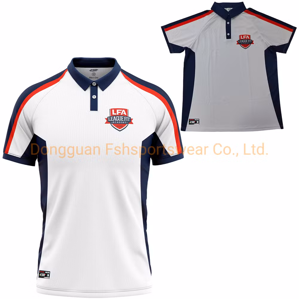 Wholesale Custom Logo Team Shirt Sublimation Breathable Tee Shirts 100 Polyester Polo Disc Golf Shirts