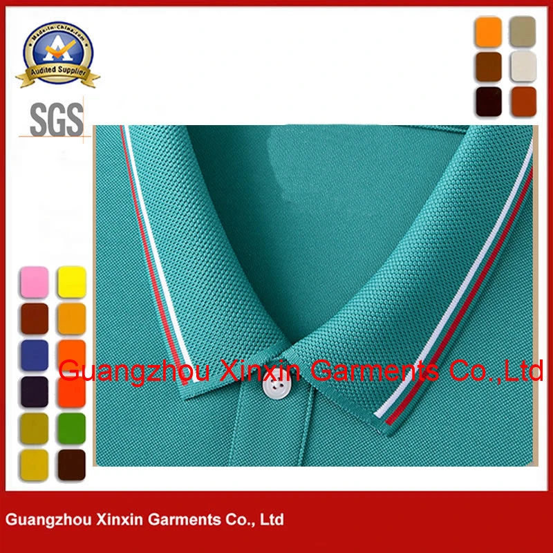 High Quality Camisas Polyester Polo Blank Embroidered Cotton Mens Golf Polo Shirt with Custom Logo P2201-1