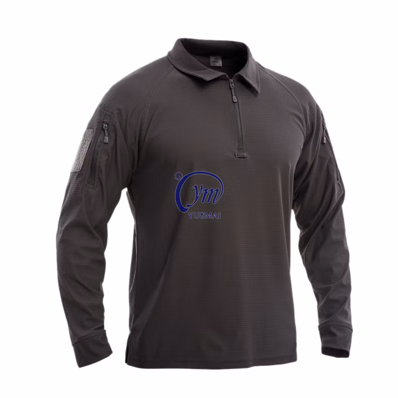 Custom Mens Summer Tactical T-Shirt Short Sleeve Golf Pocket Polo Shirt