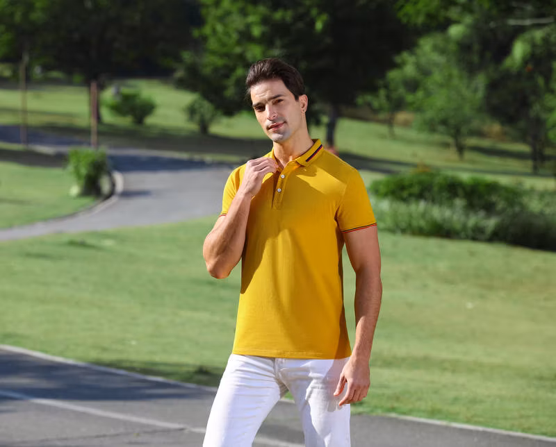 Personalized Logo Printing Men′s Short-Sleeve Polo Shirt – Elevate Your Look