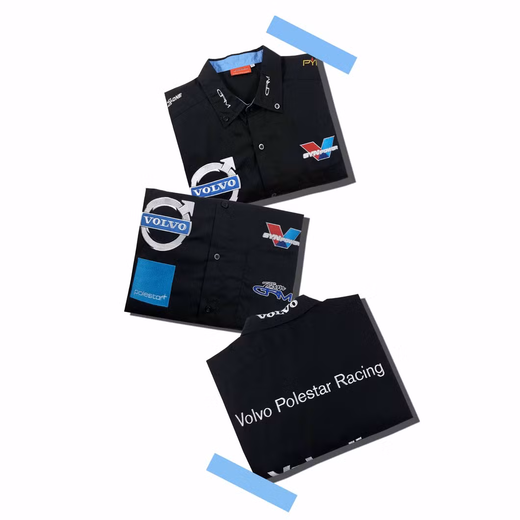 Custom Design Racing Shirt Racing Pit Crew Shirt for Wholesale Factory