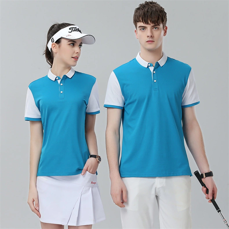 Popular Blank Printing Embroider Logo Unisex Polo T Shirt