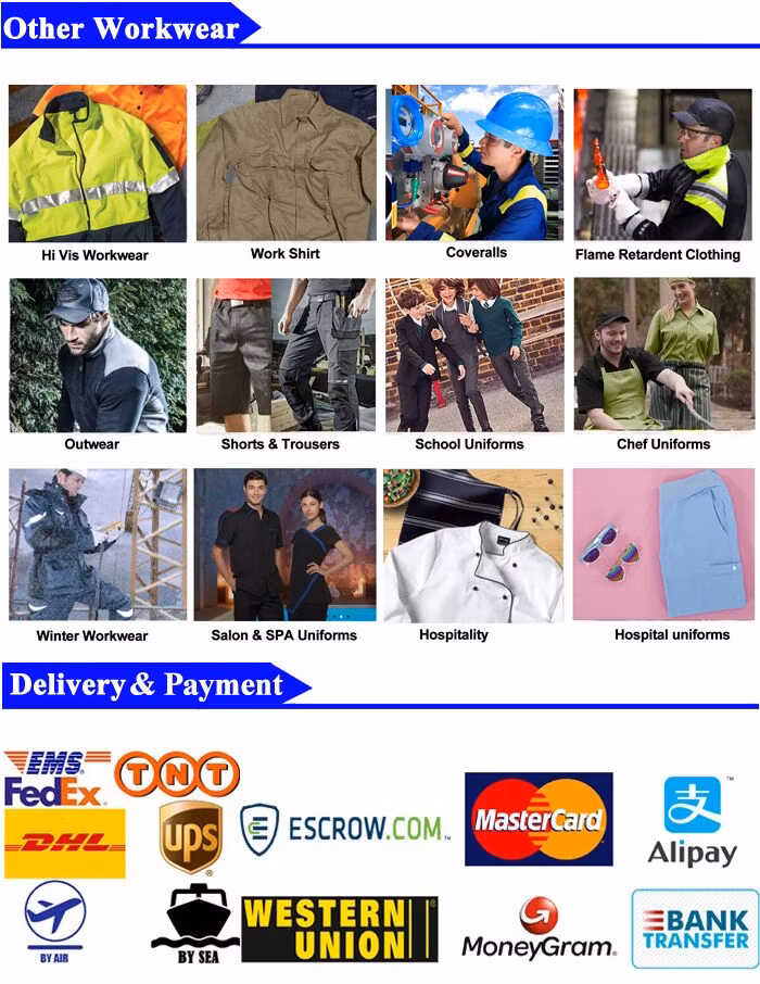 High Visibility Long Sleeve Shirts Fluorescent Yellow Industrial Workwear Work Shirts