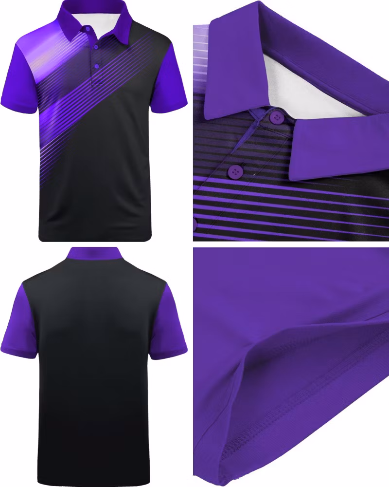 Custom Company Logo Polyester Dry Fit Breathable Summer Leisure Athletic Sports Tactical Work Wear Mens Polo Shirts