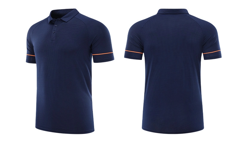 2022 New in-Stock Men&prime; S Polo Shirts Golf Custom Embroidered Pique Polyester Solid Color Polo T Shirt Own Factory Design