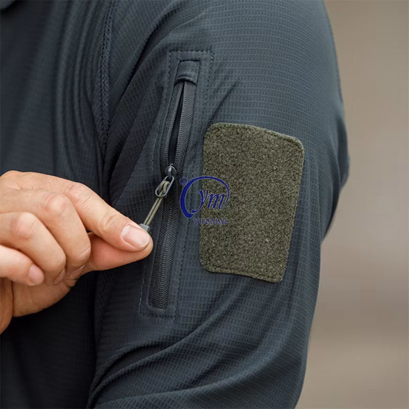 Custom Mens Summer Tactical T-Shirt Short Sleeve Golf Pocket Polo Shirt