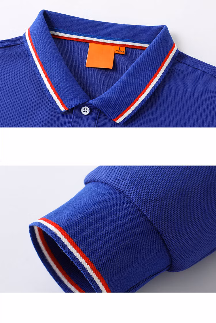 High Quality Men′s T-Shirts Polo Shirts Cotton Luxury Long Sleeves New Design Custom Logo
