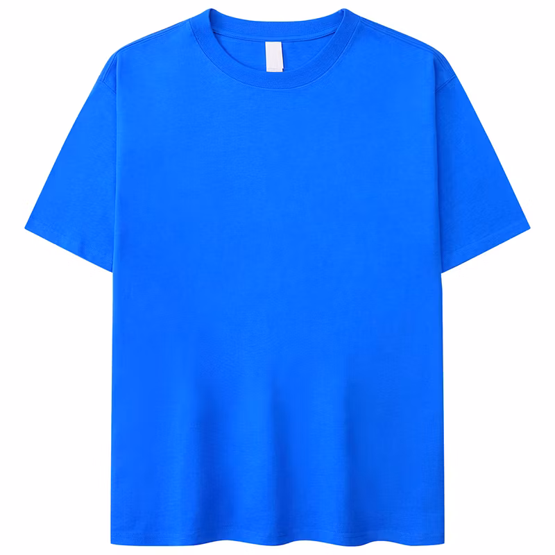 205GSM Unisex White Printed Plain Red Navy Blue Xxxl Round Neck T Shirt for Men Custom
