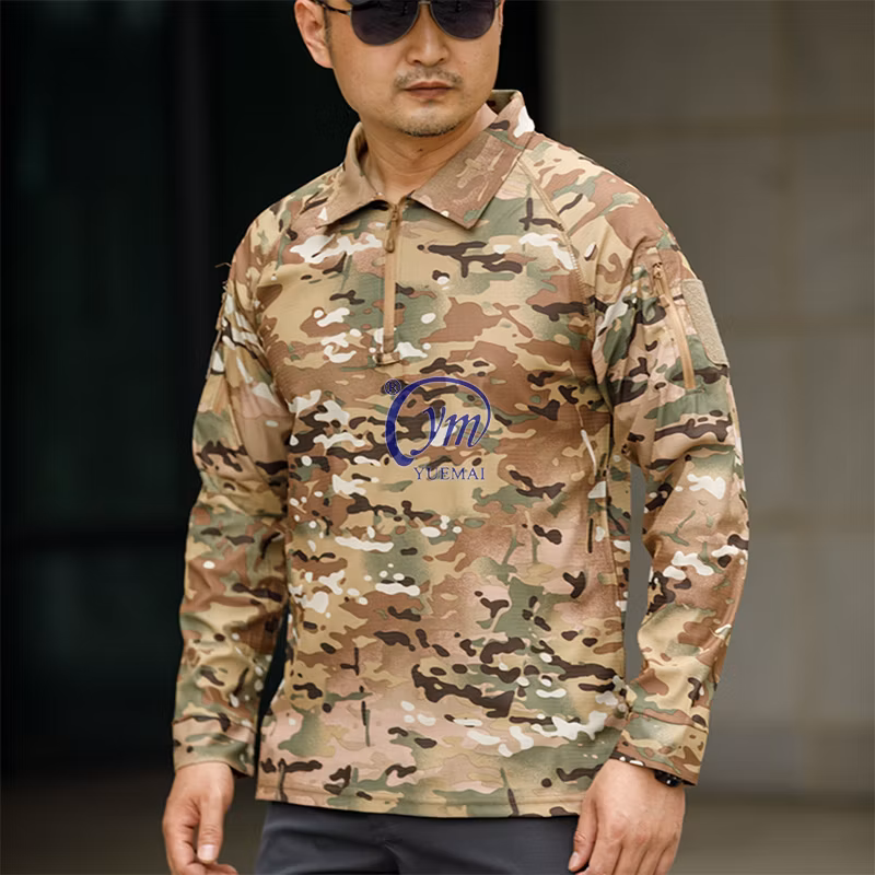 Custom Mens Summer Tactical T-Shirt Short Sleeve Golf Pocket Polo Shirt