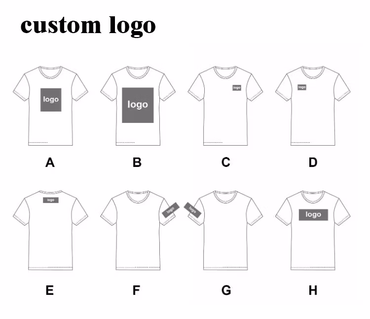 205GSM Unisex White Printed Plain Red Navy Blue Xxxl Round Neck T Shirt for Men Custom