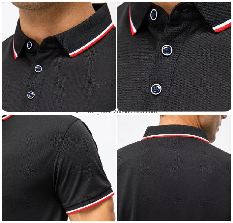 Xsunwing Custom High Quality Men&prime; S Plain Blank Cotton Polo T Shirt Design Unisex Fashion Embroidered Printed Golf Polo Shirt Wdq15002