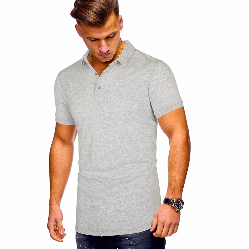 OEM Wholesale Custom Logo Plain Blank Gym Clothes Quick Dry Fit Shirts Original Cotton Polo T Shirt for Men Made in China