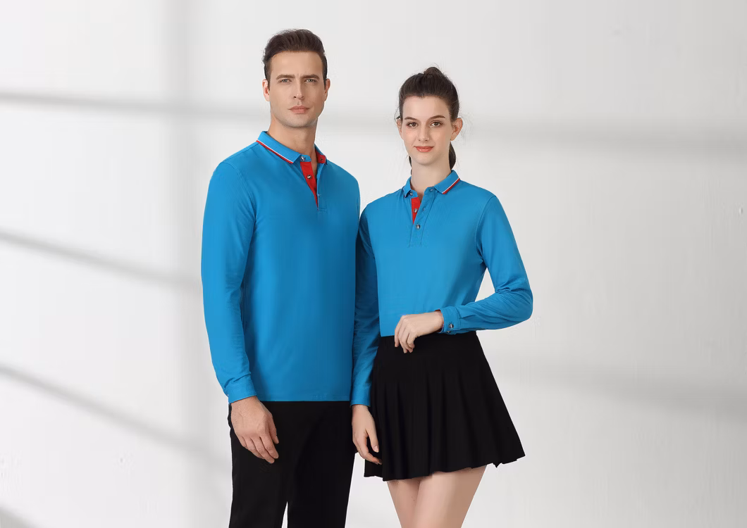 High Quality Custom Design Your Own Brand Polo Shirt Long Sleeves Men′s Polyester Man Golf Polo T-Shirt Shirts
