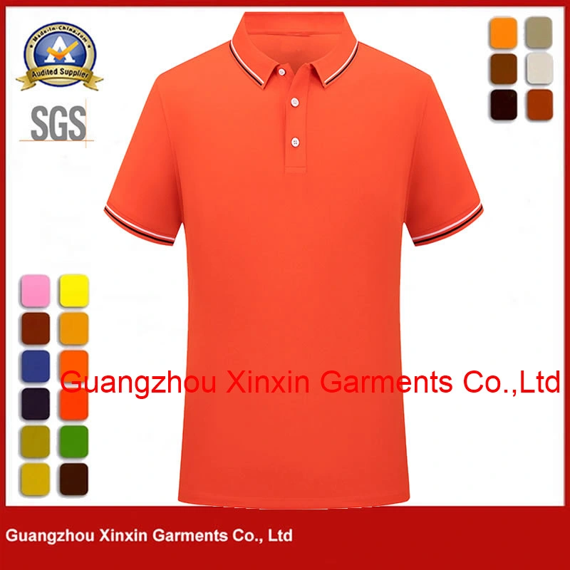 High Quality Camisas Polyester Polo Blank Embroidered Cotton Mens Golf Polo Shirt with Custom Logo P2201-1