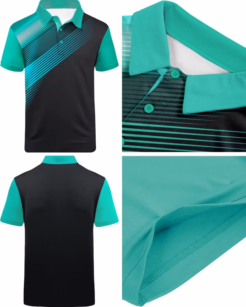 Custom Company Logo Polyester Dry Fit Breathable Summer Leisure Athletic Sports Tactical Work Wear Mens Polo Shirts