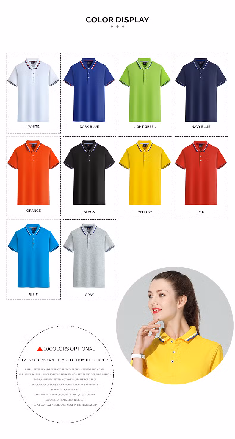 High Quality Custom Logo Breathable Cotton Short Sleeve Men Rugby Golf Polo Shirt
