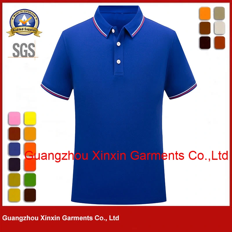 High Quality Camisas Polyester Polo Blank Embroidered Cotton Mens Golf Polo Shirt with Custom Logo P2201-1