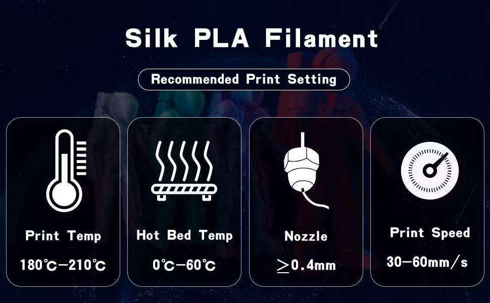 Premium Quality 3D Printers Dual Color Copper-Silver Silk PLA Filaments Children 3D Idrawing Pens DIY Filaments 3D Printing Gifts Materials 1.75mm 2.85mm 1000g