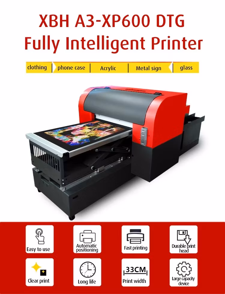 Wholesale Tee Low DTG Printer A3 for Garment Mini Machine 35pl Clothes Printing Tshirt Ink 3D DTG Printer