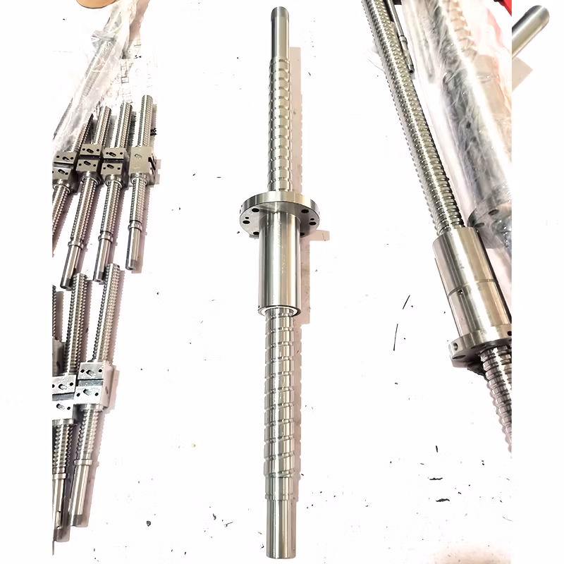 Factory Stainless Steel High Speed Precision X/Y/Z Axis Round Rolled Ground Ball Screw Actuators and Nut for CNC Machine Equipment