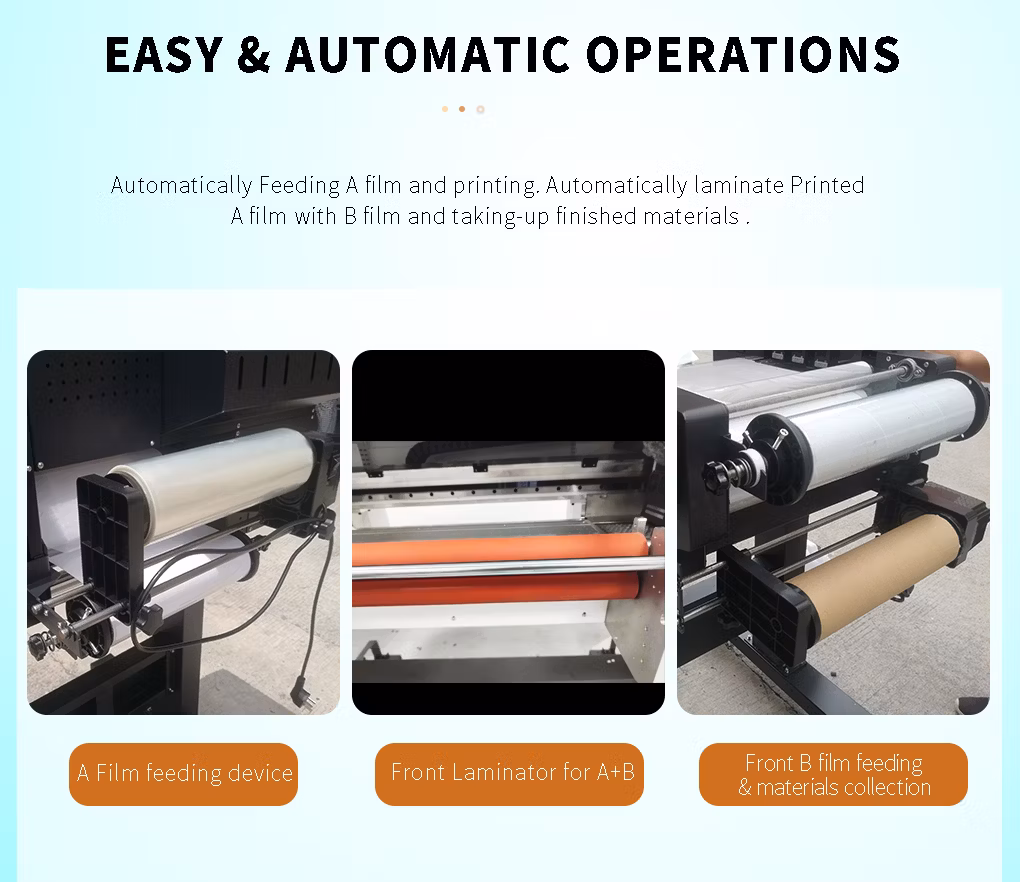 Transfer Film 3D Effect 60cm Roll to Roll UV Dtf Printer Sticker Dtf UV Printer