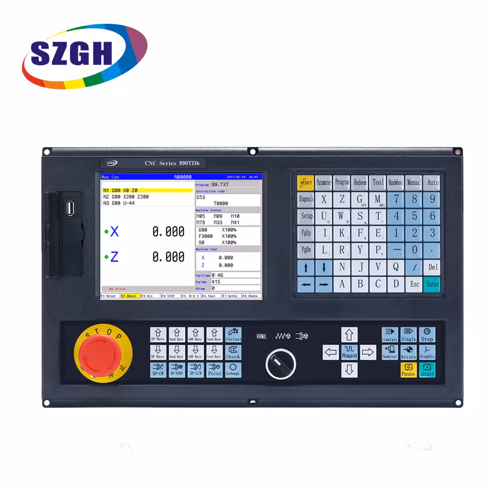 Hot Sales 990 Series 2 Axis CNC Controller for Lathe Used CNC Control System Servo Motor