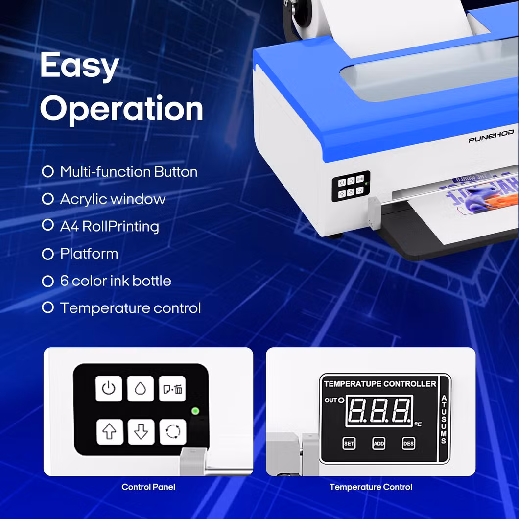 Laser Engraving Machine 3D Inkjet Dtf Printers A3 L800 for All Fabric Clothing