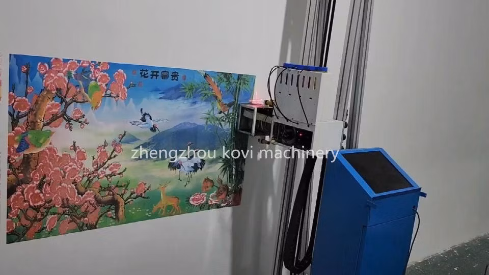 Outdoor Indoor Automatic Mural 3D UV Vertical Wall Printer Painting Machine