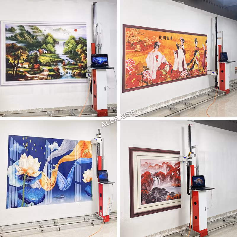Automatic Outdoor Robot Wall Floor Printing Machine Cmyk Color 3D Vertical UV Wall Art Printer