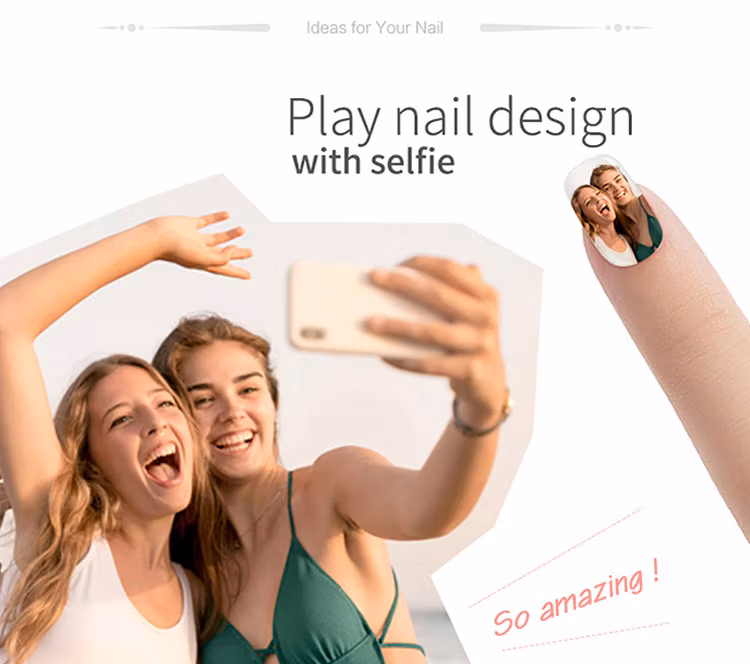 Portable 3D Intelligent Nail Printing Machine Nail Drawing Machine Automatic Nail Art Printer
