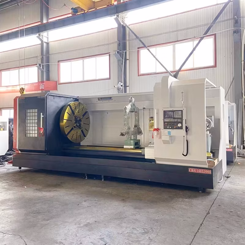 Ck6150 Lathe Machine CNC Heavy CNC Lathe Machine High Precision High Speed Multifunctional Metal Machine Flat Bed CNC Lathe