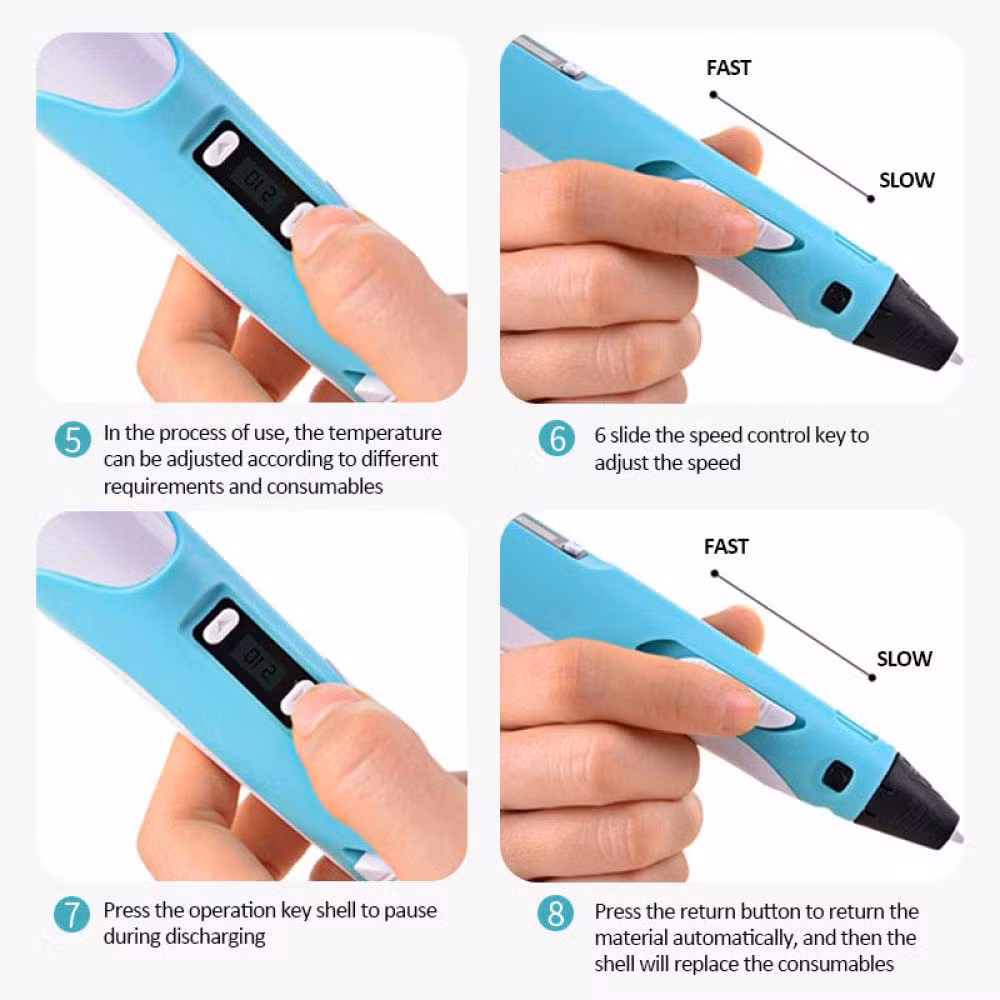 2023 New Arrived Plug-in Style, Charging Style 3D Drawing Pen Suitable for DIY and Craft