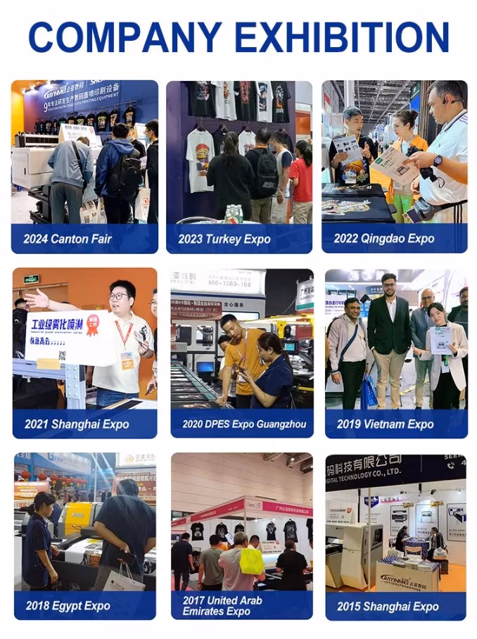 16 Years Printing Machine Manufacturers Wholesale 3D Tshirt Printing 8 Color DTG Printer with I3200 Print Head