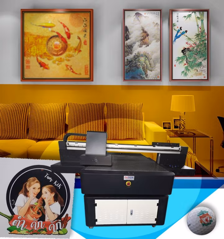 2020 Factory Large Format 3D Wall Paper UV Printer for Background Canvas Home Decoration