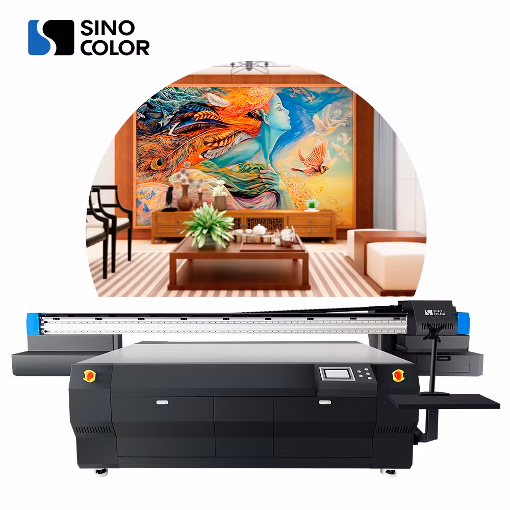 China Top Industry Sinocolor Wholesale Mini A3 A2 I3200-U1HD Head 3D UV Flatbed Printer for PVC ID Card