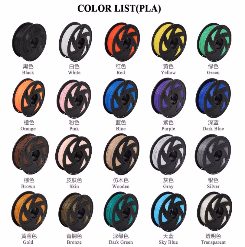 Excellent 3D Printer Filament 1.75mm 2.85mm 3mm ABS PLA/PETG 3D Printing Filament