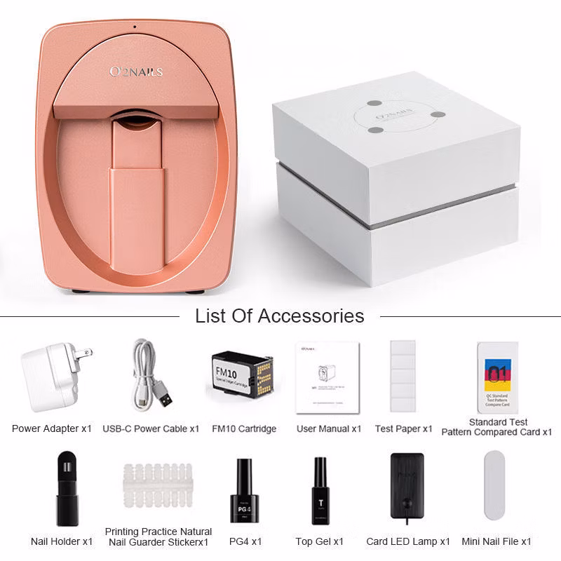 Portable 3D Intelligent Nail Printing Machine Nail Drawing Machine Automatic Nail Art Printer