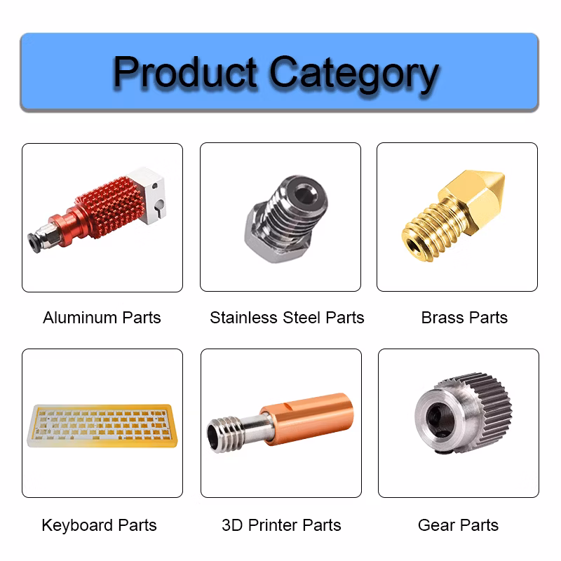 3D Printer Accessories E3d V6 Hard Steel Cht Nozzle 0.4/0.6/0.8 High Flow Wear-Resistant Cloning Nozzle