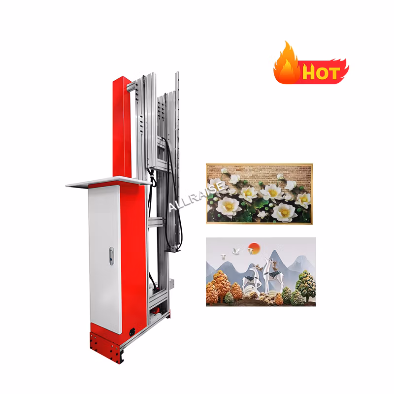 Automatic Outdoor Robot Wall Floor Printing Machine Cmyk Color 3D Vertical UV Wall Art Printer