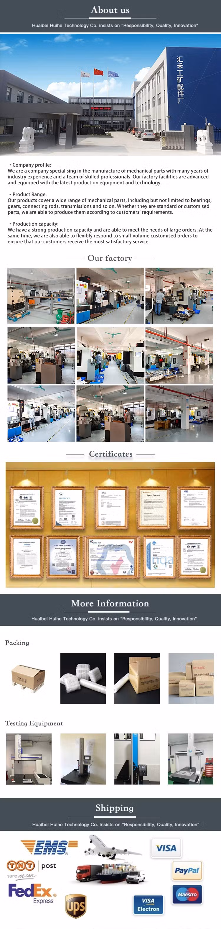 UCP207 Stainless Steel Corrosion Resistance Pillow Block Bearings CNC Machining Parts Services
