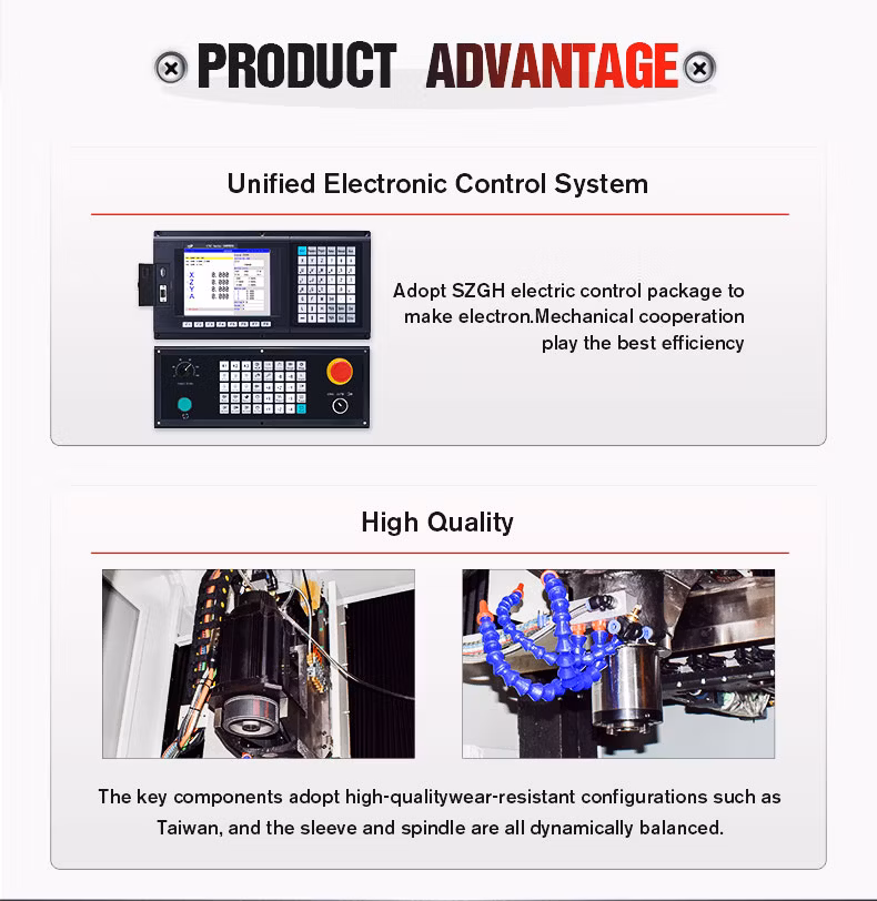 2024 Hot Selling Szgh-540 3 Axis Mini Metal CNC Milling Machine for Milling Parts Widely Used CNC Milling Machine Bt30 Spindle Taper 30 Motor New Product